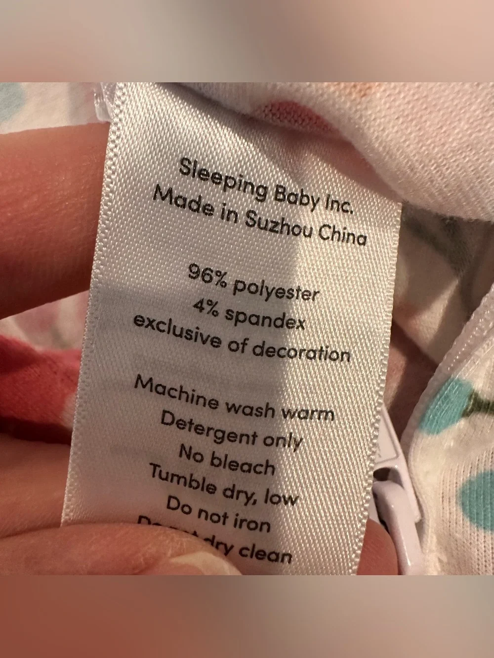 Sleeping Baby Floral Zipadeezip Lightweight Sleepsack Size XS (3-6 months)